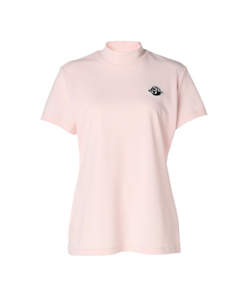 WAAC(ワック)の「WOMENS リサイクル鹿の子 半袖モックネック(Tシャツ/カットソー・レディース・ホワイト/ライトブルー/ライトピンク・SMALL/X-SMALL)」の3枚目の写真