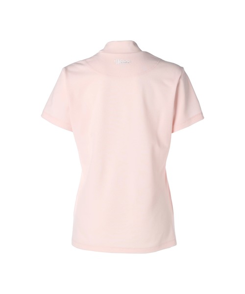 WAAC(ワック)の「WOMENS リサイクル鹿の子 半袖モックネック(Tシャツ/カットソー・レディース・ホワイト/ライトブルー/ライトピンク・SMALL/X-SMALL)」の8枚目の写真