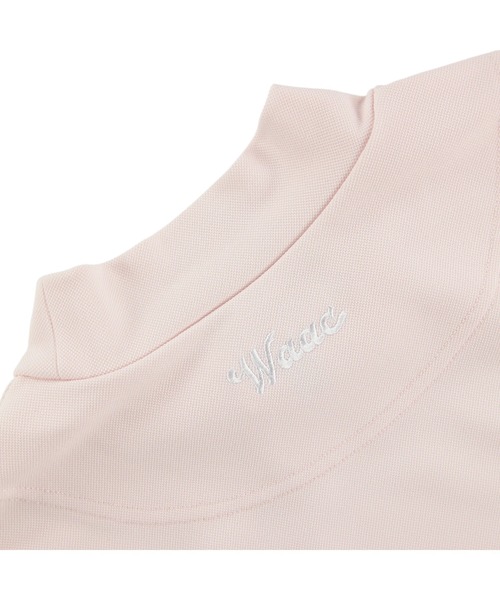 WAAC(ワック)の「WOMENS リサイクル鹿の子 半袖モックネック(Tシャツ/カットソー・レディース・ホワイト/ライトブルー/ライトピンク・SMALL/X-SMALL)」の11枚目の写真