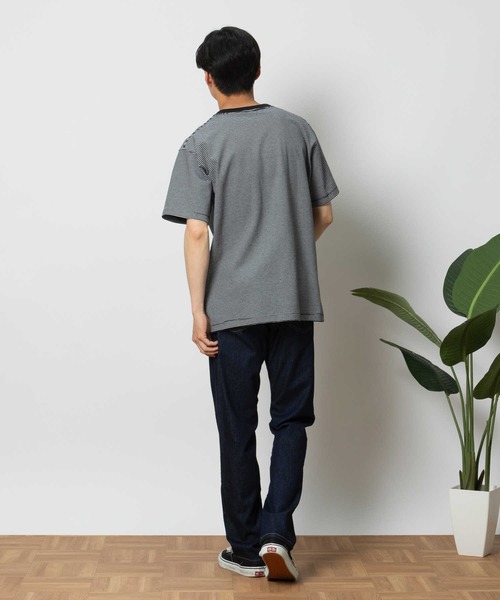 Lee（リー）の「Lee(リー)【メンズ】デニムポケットTシャツ（Tシャツ/カットソー・メンズ・ブラック・M/L/XL）」の3枚目の写真