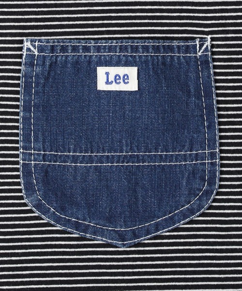Lee（リー）の「Lee(リー)【メンズ】デニムポケットTシャツ（Tシャツ/カットソー・メンズ・ブラック・M/L/XL）」の7枚目の写真