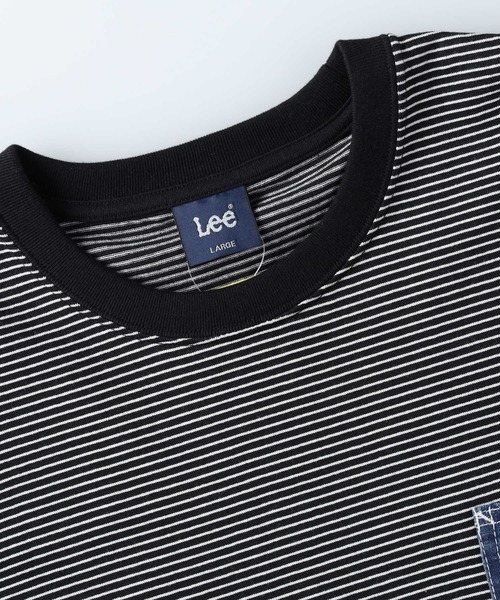 Lee（リー）の「Lee(リー)【メンズ】デニムポケットTシャツ（Tシャツ/カットソー・メンズ・ブラック・M/L/XL）」の6枚目の写真