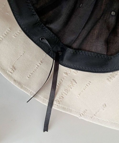 DEVICE(デバイス)の「猫耳 バケットハット サングラス付 HEADWEAR ヘッドウェア Y2K ストリート(ハット・レディース・ホワイト/ブラック・FREE)」の8枚目の写真