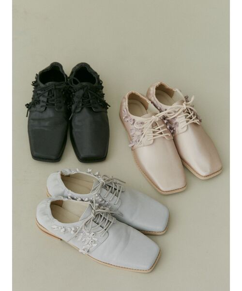 merry jenny(メリージェニー)の「たっぷりリボンローファー(ローファー・レディース・ピンク/ライトブルー/ブラック・MEDIUM/LARGE)」の1枚目の写真