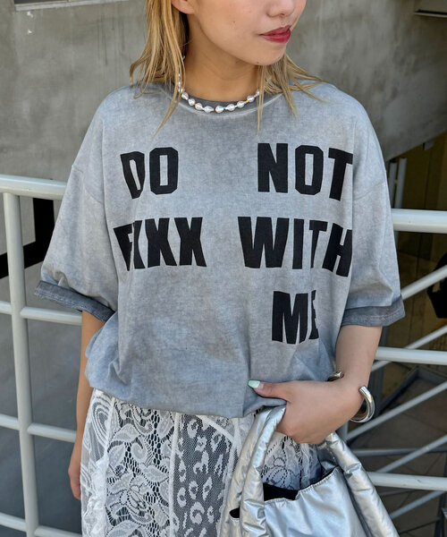 CIAOPANIC（チャオパニック）の「【ユニセックス】スーパーフェードTシャツ（Tシャツ/カットソー・レディース・ピンク/オレンジ/ブルー/グレー・LARGE/MEDIUM）」の5枚目の写真