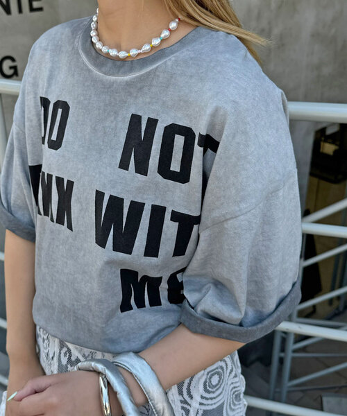 CIAOPANIC（チャオパニック）の「【ユニセックス】スーパーフェードTシャツ（Tシャツ/カットソー・レディース・ピンク/オレンジ/ブルー/グレー・LARGE/MEDIUM）」の6枚目の写真