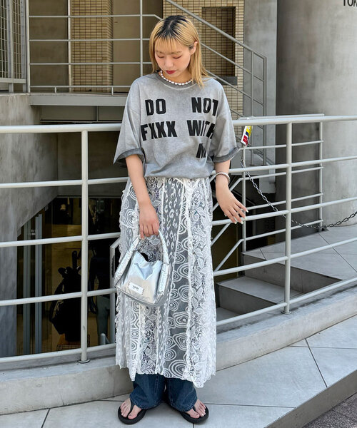 CIAOPANIC（チャオパニック）の「【ユニセックス】スーパーフェードTシャツ（Tシャツ/カットソー・レディース・ピンク/オレンジ/ブルー/グレー・LARGE/MEDIUM）」の7枚目の写真