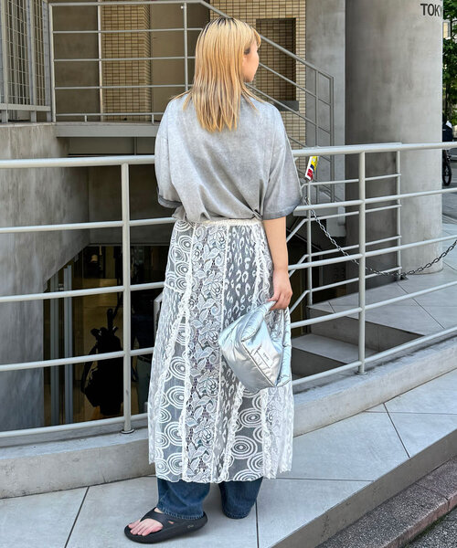 CIAOPANIC（チャオパニック）の「【ユニセックス】スーパーフェードTシャツ（Tシャツ/カットソー・レディース・ピンク/オレンジ/ブルー/グレー・LARGE/MEDIUM）」の9枚目の写真