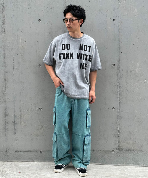 CIAOPANIC（チャオパニック）の「【ユニセックス】スーパーフェードTシャツ（Tシャツ/カットソー・レディース・ピンク/オレンジ/ブルー/グレー・LARGE/MEDIUM）」の20枚目の写真