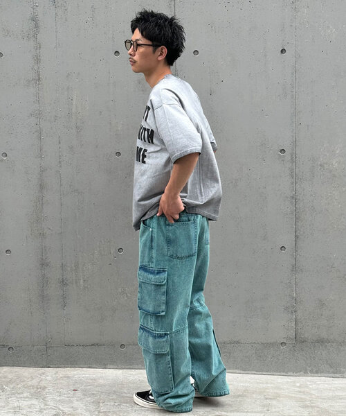 CIAOPANIC（チャオパニック）の「【ユニセックス】スーパーフェードTシャツ（Tシャツ/カットソー・レディース・ピンク/オレンジ/ブルー/グレー・LARGE/MEDIUM）」の21枚目の写真