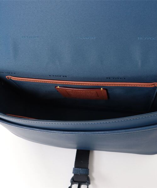 コーチ　COACH　レザー　メッセンジャーバッグ ブルー コーチ COACH レザー メッセンジャーバッグ ブルー 公式】COACH
