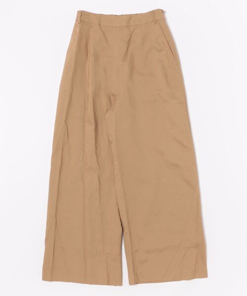 ichi 麻ドットワイドパンツ ichi イチ リネンワイドパンツ ドット 綿麻