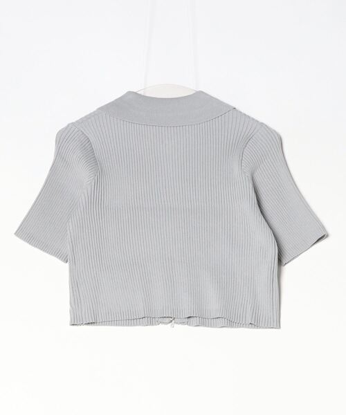 nouvellemoi（ヌーベルモイ）の「ハーフジップリブカーディガン（カーディガン/ボレロ・レディース・ブラック/ナチュラル/グレー・M）」の18枚目の写真