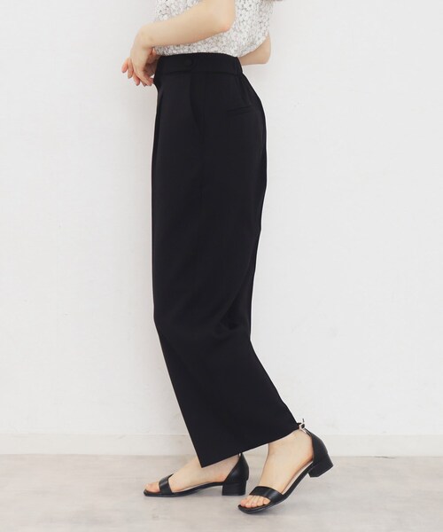 index（インデックス）の「◆≪5color≫ストレッチワイドパンツ【吸水速乾/防シワ/コラーゲン配合/洗濯機洗い可】（その他パンツ・レディース・ライトブルー/ナチュラル/ブラック系7/チャコール/ネイビー・42/40/38/36）」の22枚目の写真