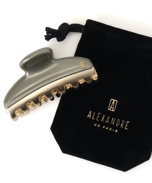 Alexandre de Paris regular golden jewel hair clip Pince