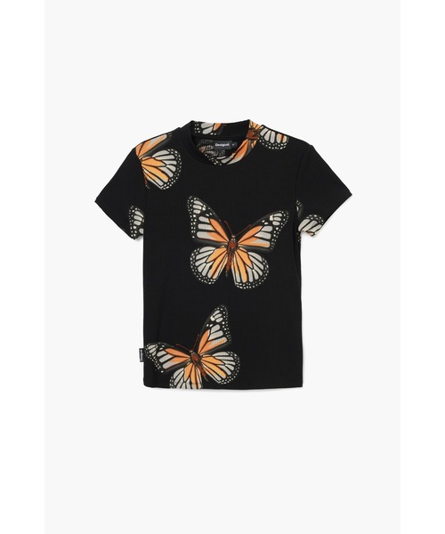 デシグアル Desigual CROISE Tシャツショートスリーブ （グレー/ブラック） デシグアル Desigual CROISE Tシャツショートスリーブ （グレー