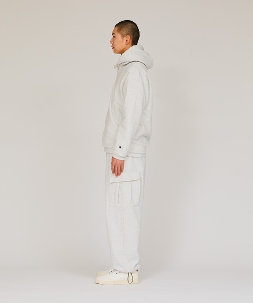 Champion（チャンピオン）の「【Champion/チャンピオン】メンズ メンズカジュアル ハーフジップスウェットシャツ（スウェット・メンズ・ブラック/ヘザーグレー・X-LARGE/MEDIUM/LARGE）」の4枚目の写真