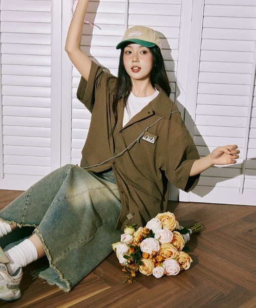 MSGM カットアウトティテルホタンアッフシャツトレス 【関税込】 KL サテンアニスシシュウシャツ - 【シサム工房 公式OnlineStore