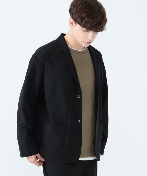 BEAMS HEART（ビームスハート）の「ストレッチ イージー 2ボタン ジャケット＆パンツ (セットアップ)（セットアップ・メンズ・ネイビー/ブラック・S/M/L/XL）」の5枚目の写真