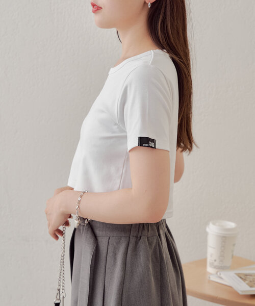 セール】ロゴ刺繍チビT（Tシャツ/カットソー）｜Chico（チコ）の