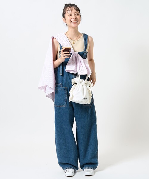 FREAK'S STORE（フリークスストア）の「ワンポイントハート刺繍 ストライプシャツ（シャツ/ブラウス・レディース・ブラウン/サックスブルー/ピンク・ﾌﾘ-）」の13枚目の写真