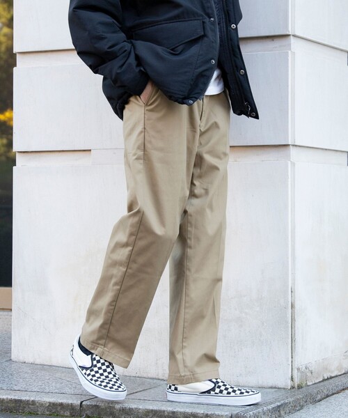 coen（コーエン）の「ガレージチノテーパードパンツ（チノパンツ・メンズ・ブラック/ターコイズブルー/ベージュ/ワインレッド・S/M/L/XL）」の2枚目の写真