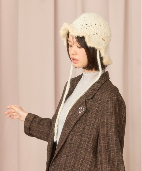 kaorinomori（カオリノモリ）の「kaorinomori レーラハット / カオリノモリ（ハット・レディース・ブルー/ホワイト/ブラック・FREE）」の5枚目の写真