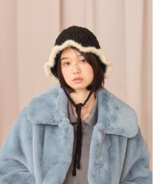 kaorinomori（カオリノモリ）の「kaorinomori レーラハット / カオリノモリ（ハット・レディース・ブルー/ホワイト/ブラック・FREE）」の12枚目の写真