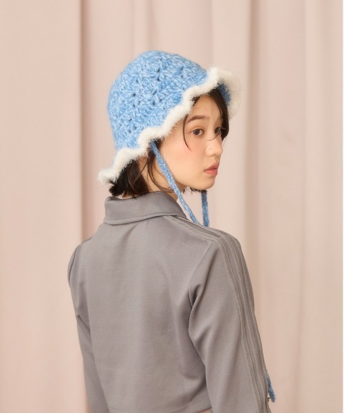 kaorinomori（カオリノモリ）の「kaorinomori レーラハット / カオリノモリ（ハット・レディース・ブルー/ホワイト/ブラック・FREE）」の19枚目の写真