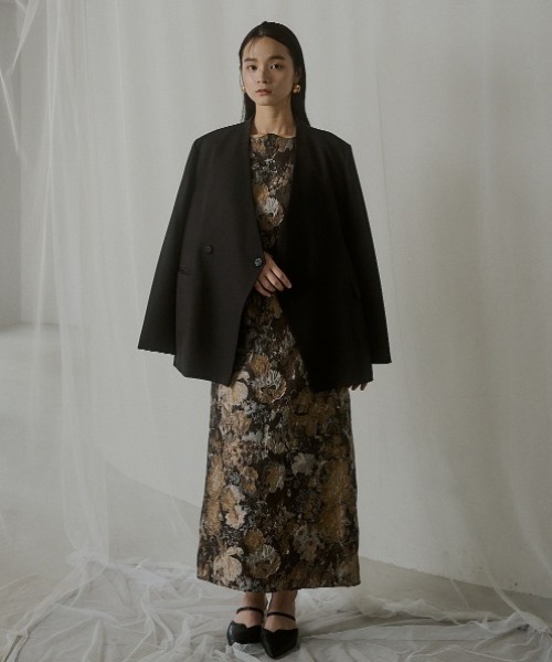 未使用タグ付Wandering jacquard dress リルアー LE'RURE（リルアー）の「Wandering jacquard dress（ドレス