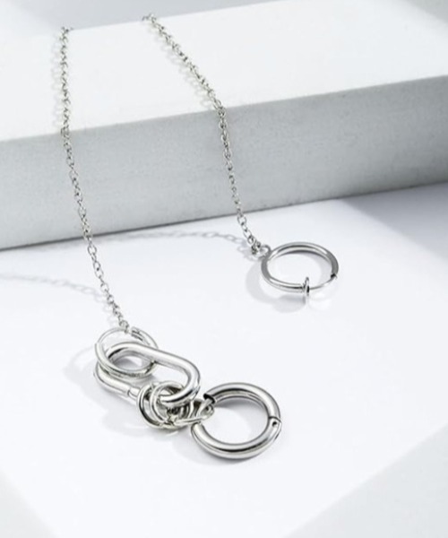 MASHIRO(マシロ)の「【MASHIRO】フェイクリップチェーンピアス イヤーカフ/ユニセックス(MA)(ピアス(両耳用)・レディース・シルバー・FREE)」の7枚目の写真