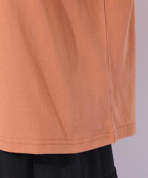 Cutie Blonde（キューティーブロンド）の「◆【晩夏まで活躍／5分袖】お袖レース　ロゴプリントトップス（Tシャツ/カットソー・レディース・ホワイト系/ブラック/ライトオレンジ系・02/03）」の21枚目の写真