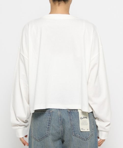 LOWRYS FARM（ローリーズファーム）の「ショートプリントＬＳ　133781（Tシャツ/カットソー・レディース・ブラック/オフホワイト/グレー・FREE）」の16枚目の写真