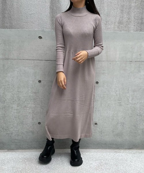 ketty cherie（ケティシェリー）の「シャギーベストxリブ切り替えワンピース≪手洗い可能≫（ワンピース・レディース・グレー/ブラック・M）」の22枚目の写真