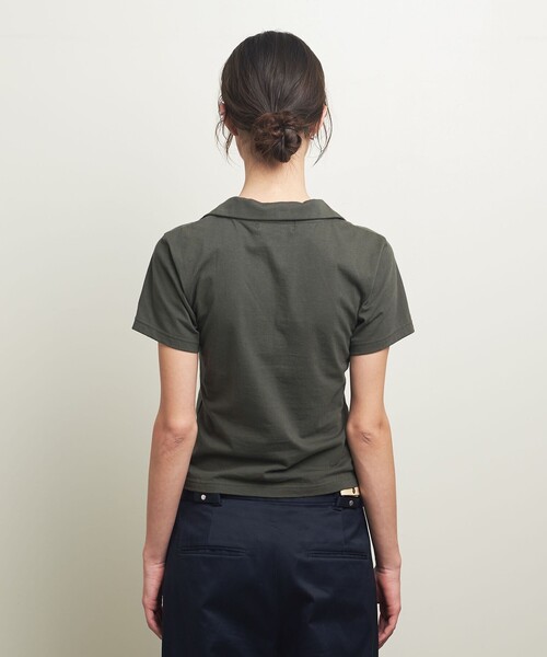 Ms Gracy 黒 半袖Tシャツ リボン付き フリルリボン付きブラック半袖トップス - メルカリ