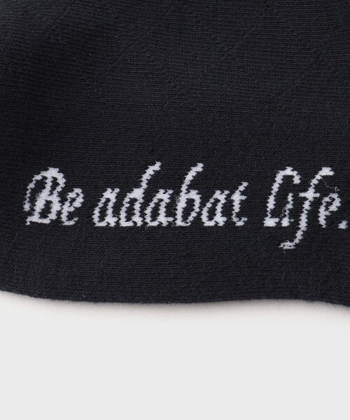 adabat（アダバット）の「フレンチデザイン 格子柄 普通丈ソックス（ソックス/靴下・レディース・ブラック/ホワイト・00）」の9枚目の写真