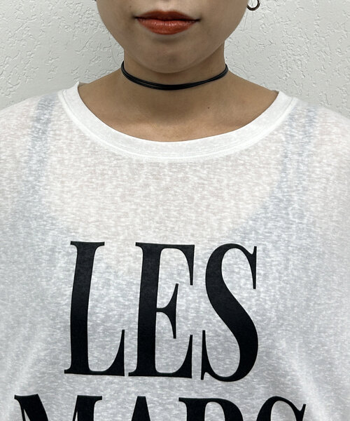 LOUNGEDRESS（ラウンジドレス）の「シアーロゴロンT（Tシャツ