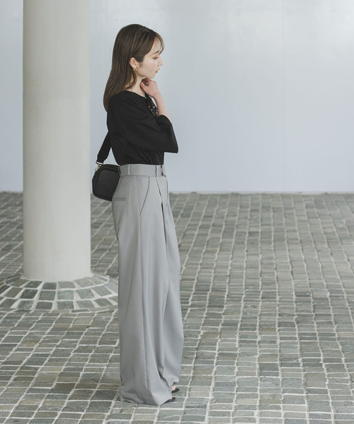 Noble（ノーブル）の「《WEB限定追加》Room no.8/ルームエイト スーピマコットンハーフスリーブTEE（Tシャツ/カットソー・レディース・ブラック/レッド/ライトグレー・FREE）」の7枚目の写真