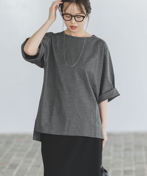 Noble（ノーブル）の「《WEB限定追加》Room no.8/ルームエイト スーピマコットンハーフスリーブTEE（Tシャツ/カットソー・レディース・ブラック/レッド/ライトグレー・FREE）」の9枚目の写真