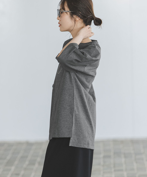 Noble（ノーブル）の「《WEB限定追加》Room no.8/ルームエイト スーピマコットンハーフスリーブTEE（Tシャツ/カットソー・レディース・ブラック/レッド/ライトグレー・FREE）」の10枚目の写真