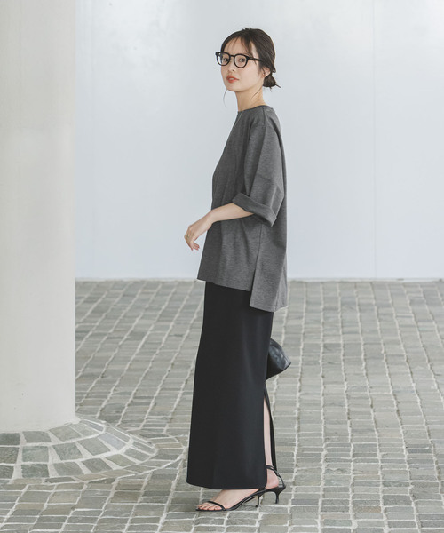 Noble（ノーブル）の「《WEB限定追加》Room no.8/ルームエイト スーピマコットンハーフスリーブTEE（Tシャツ/カットソー・レディース・ブラック/レッド/ライトグレー・FREE）」の13枚目の写真