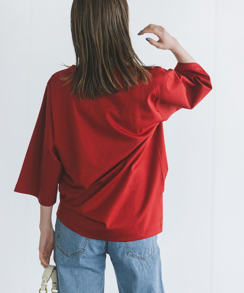 Noble（ノーブル）の「《WEB限定追加》Room no.8/ルームエイト スーピマコットンハーフスリーブTEE（Tシャツ/カットソー・レディース・ブラック/レッド/ライトグレー・FREE）」の17枚目の写真