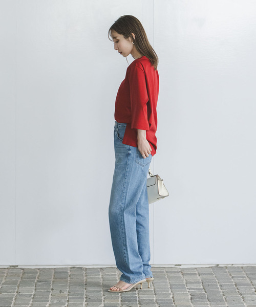 Noble（ノーブル）の「《WEB限定追加》Room no.8/ルームエイト スーピマコットンハーフスリーブTEE（Tシャツ/カットソー・レディース・ブラック/レッド/ライトグレー・FREE）」の19枚目の写真