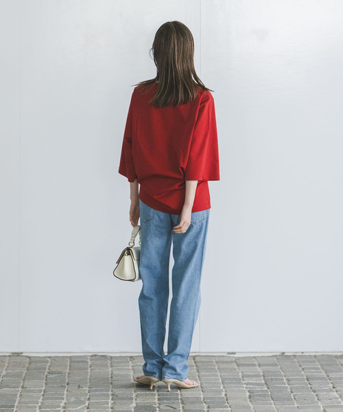 Noble（ノーブル）の「《WEB限定追加》Room no.8/ルームエイト スーピマコットンハーフスリーブTEE（Tシャツ/カットソー・レディース・ブラック/レッド/ライトグレー・FREE）」の20枚目の写真