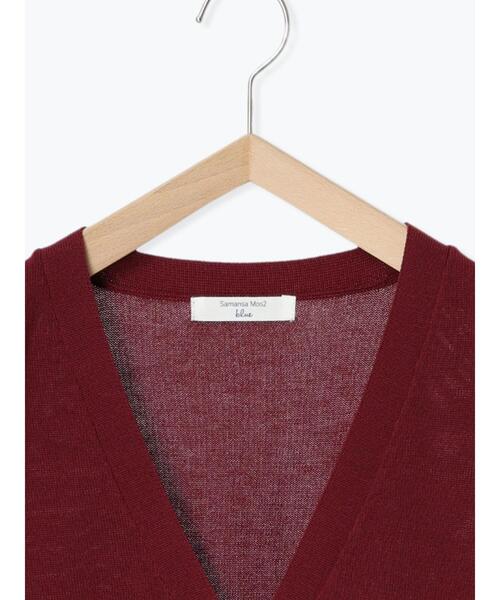 Samansa Mos2 blue（サマンサモスモスブルー）の「◎ニットジレ（ニット/セーター・レディース・ボルドー/チャコールグレー/オフホワイト・F）」の6枚目の写真
