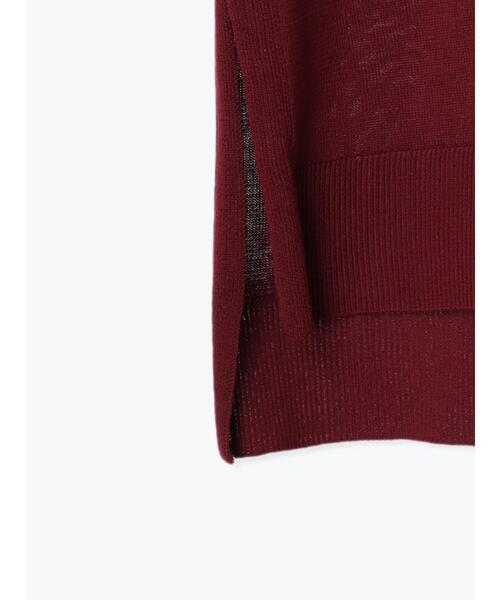 Samansa Mos2 blue（サマンサモスモスブルー）の「◎ニットジレ（ニット/セーター・レディース・ボルドー/チャコールグレー/オフホワイト・F）」の8枚目の写真