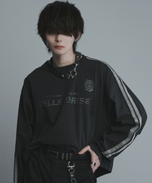 welise | welise × 犬飼京　ヘビーウェイトピグメントコットン ミドルオーバーゲームロンT(Tシャツ/カットソー)