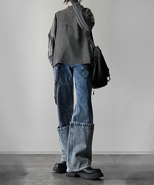 welise × 犬飼京 ヘビーウェイトピグメントコットン ミドルオーバーゲームロンT（Tシャツ/カットソー）｜welise（ウェライズ）