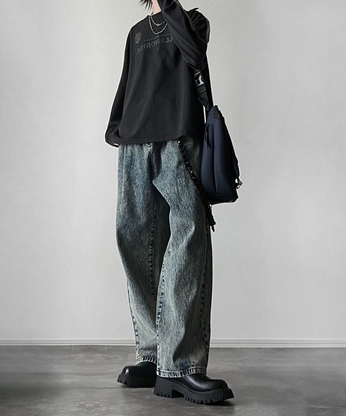 welise × 犬飼京 ヘビーウェイトピグメントコットン ミドルオーバーゲームロンT（Tシャツ/カットソー）｜welise（ウェライズ）