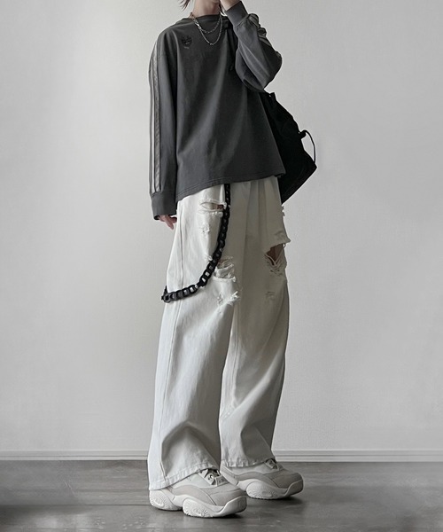 welise × 犬飼京 ヘビーウェイトピグメントコットン ミドルオーバーゲームロンT（Tシャツ/カットソー）｜welise（ウェライズ）